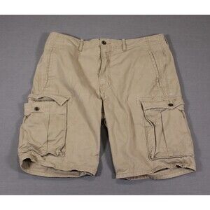 Levi’s Mens Cotton Casual Multi Pocket Tan Brown Cargo Shorts 36" W